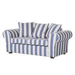 Sofa Colmar (2-Sitzer) Webstoff Blau gestreift - Blau