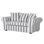 Sofa Colmar (2-Sitzer) Webstoff Grau gestreift - Grau