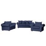 Sofa Colmar (3-Sitzer) Baumwollstoff Dunkelblau