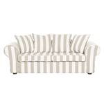 Sofa Colmar (3-Sitzer) Webstoff Beige gestreift - Beige