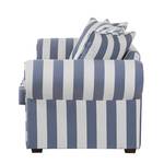 Sofa Colmar (3-Sitzer) Webstoff Blau gestreift - Blau