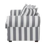 Sofa Colmar (3-Sitzer) Webstoff Grau gestreift