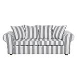 Sofa Colmar (3-Sitzer) Webstoff Grau gestreift