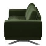 Sofa Lorcy (2,5-Sitzer) fluweel - Antiek groen