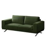 Sofa Lorcy (2-Sitzer) fluweel - Antiek groen