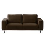 Sofa Lorcy (2-Sitzer) fluweel - Bruin