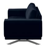 Sofa Lorcy (2-Sitzer) fluweel - Donkerblauw