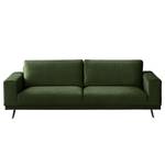 Sofa Lorcy (3-Sitzer) fluweel - Antiek groen