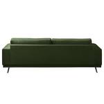 Sofa Lorcy (3-Sitzer) fluweel - Antiek groen