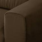 Sofa Lorcy (3-Sitzer) fluweel - Bruin