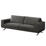 Sofa Lorcy (3-Sitzer) fluweel - Grijs