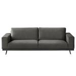 Sofa Lorcy (3-Sitzer) fluweel - Grijs