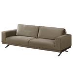 Sofa Lorcy (3-Sitzer) fluweel - Latte Macchiattokleurig