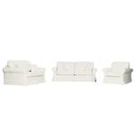 Sofa Louanne (3-Sitzer) Baumwollstoff Baumwollstoff - Beige