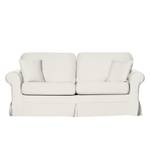 Sofa Louanne (3-Sitzer) Baumwollstoff Beige