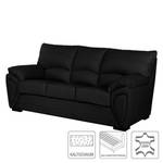 Sofa Luzzi (3-Sitzer) Echtleder Echtleder - Schwarz