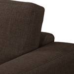 3-Sitzer Sofa MAISON Webstoff Inas: Braun - Ohne Schlaffunktion