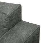 2-Sitzer Sofa LORALAI Microfaser Pina: Dunkelgrau