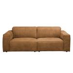 2-Sitzer Sofa LORALAI Echtleder Kena: Cognac