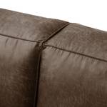 3-Sitzer Sofa LORALAI Microfaser Pina: Dunkelbraun