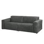 3-Sitzer Sofa LORALAI Microfaser Pina: Dunkelgrau