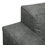 3-Sitzer Sofa LORALAI Microfaser Pina: Dunkelgrau