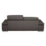 Sofa Masca (2-Sitzer) Strukturstoff Grau-Braun