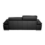 Sofa Masca (3-Sitzer) Echtleder Echtleder - Schwarz