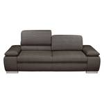 Sofa Masca (3-Sitzer) Strukturstoff Grau-Braun