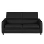 Sofa Menfi III (2-Sitzer) Echtleder - Schwarz