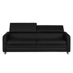 Sofa Menfi III (3-Sitzer) Echtleder - Schwarz