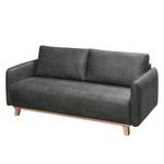 Sofa Mertyn (2,5-Sitzer) Antiklederlook Dunkelgrau