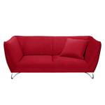 Canapé Michie (2,5 places) Microfibre - Rouge - Accoudoir réglable