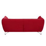 Canapé Michie (2,5 places) Microfibre - Rouge - Accoudoir réglable