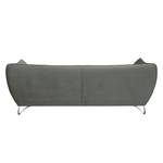 Sofa Michie (3-Sitzer) Microfaser Grau - Armlehne verstellbar