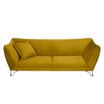 Sofa Michie (3-Sitzer) Microfaser Ocker - Armlehne verstellbar