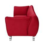 Canapé Michie (3 places) Microfibre - Rouge - Sans fonction