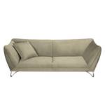 Sofa Michie (3-Sitzer) Microfaser Sandgrau - Armlehne verstellbar