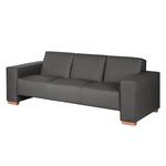 Sofa Midar (3-Sitzer) Echtleder Echtleder - Dunkelgrau