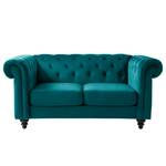 Sofa Missoula Microfaser (2-Sitzer) Blau - Textil - 164 x 78 x 88 cm