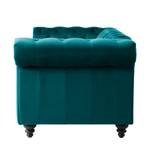 Sofa Missoula Microfaser (2-Sitzer) Blau - Textil - 164 x 78 x 88 cm