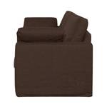 Sofa Moore (2,5-Sitzer) Webstoff Stoff Dara: Braun