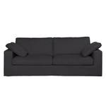 Sofa Moore (3-Sitzer) Webstoff Stoff Dara: Anthrazit