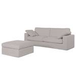 Sofa Moore (3-Sitzer) Webstoff Stoff Dara: Beige