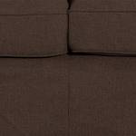 Sofa Moore (3-Sitzer) Webstoff Stoff Dara: Braun