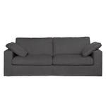 Sofa Moore (3-Sitzer) Webstoff Stoff Dara: Grau