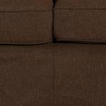 Sofa Moore (3-Sitzer) Webstoff Stoff Valura: Braun