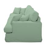 Sofa Mormès (3-Sitzer) Webstoff Babyblau