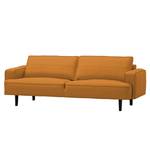 Sofa Navona (3-Sitzer) Echtleder Echtleder Neka: Cognac - Schwarz