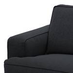 Sofa Navona (3-Sitzer) Webstoff Webstoff Saia: Anthrazit - Braun